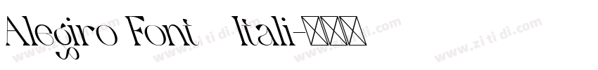 Alegiro Font   Itali字体转换